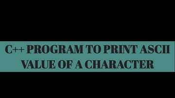 C++ Program to Print ASCII Value of a Character||TURBO C++
