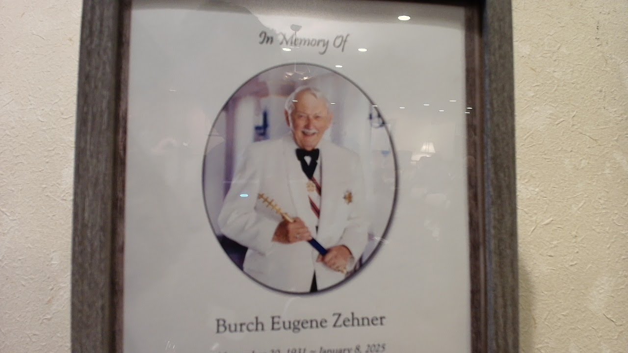 Funeral Service for Burch Zehner - YouTube