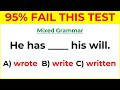 Mixed Grammar Quiz | Only the Best Can Score 100% #59