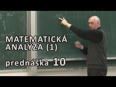 Náhľad videa: Matematická Analýza 1 - Spojitosť v bode a na množine | Prednáška 10