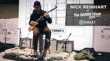 Keeley Electronics - Nick Reinhart at Namm 2019 - Synth-1 Fuzz Bender DDR Bubble Tron Loomer
