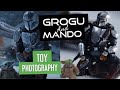 Grogu and Mando Toy Photography