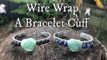 How to wire wrap a bracelet cuff or bangle 💖 DIY tutorial