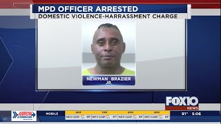 Mobile police officer charged with domestic violence
