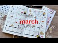 March 2024 Bullet Journal Setup ASMR | sushi theme plan with me!