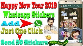 Happy New Year 2019  Whatsapp Stickers New Year Stickers For Whatsapps Hindi/Urdu Baba good Luck screenshot 5
