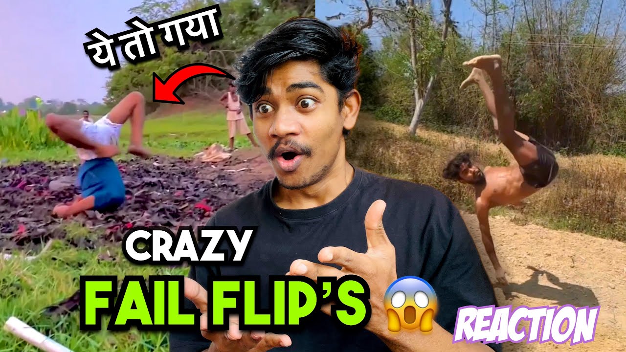 Crazy Fail Flip’s 😱 Epic fail reaction 🔥 #hyperhookaashish