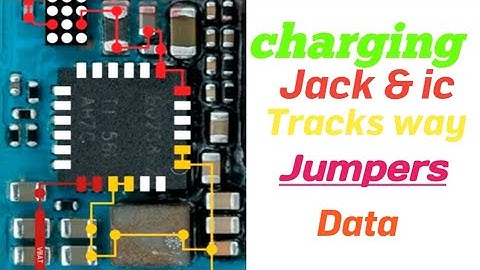 Gionee A1 charging ic tracks ways jumper data