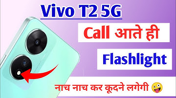 Vivo t2 5g incoming call flashlight setting / how to enable incoming call flashlight Vivo t2 5g