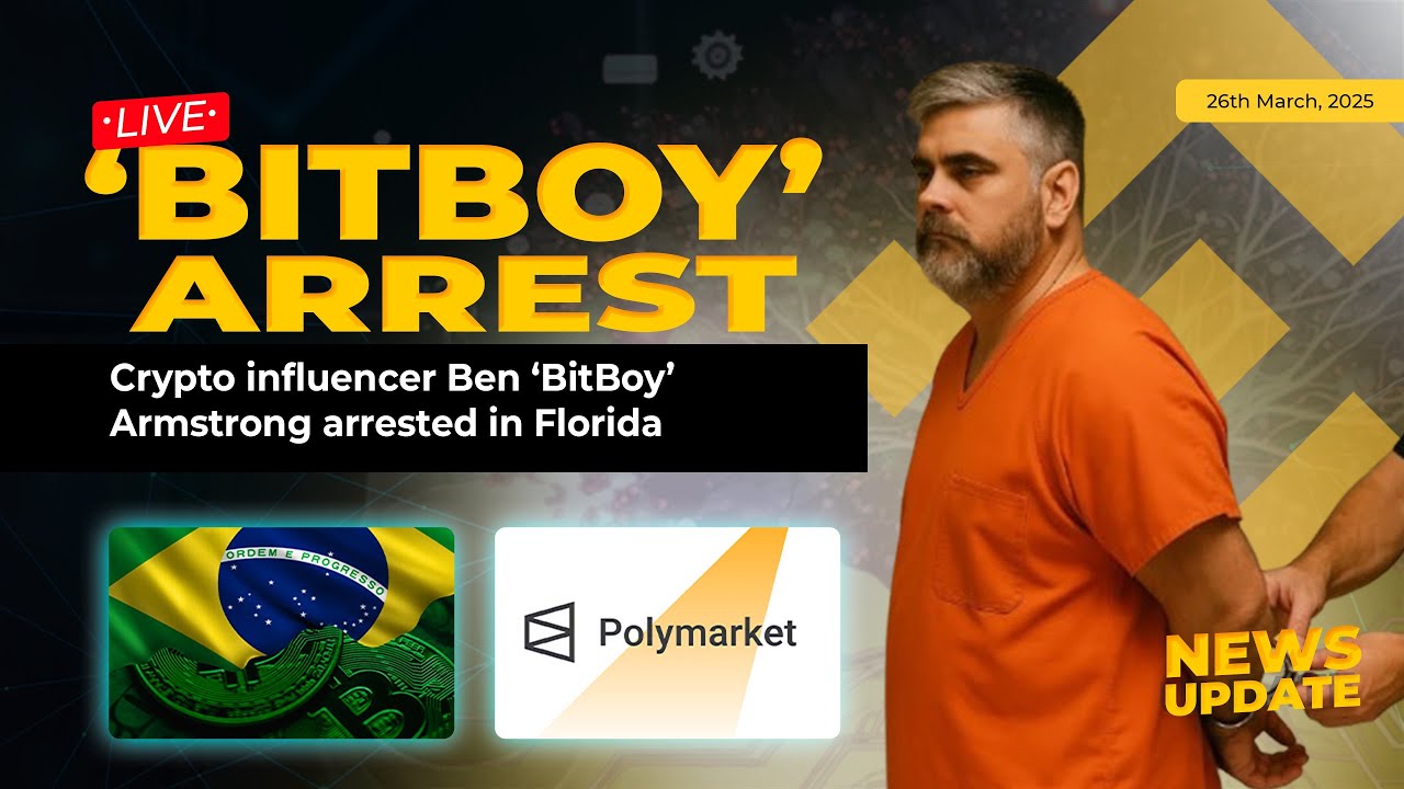 🔴 Crypto influencer Ben ‘BitBoy’ Armstrong arrested in Florida Brazilian  workers to receive salar