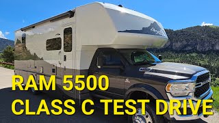 Test DRIVING Ram 5500 CLASS C RV and COMPARISON to Sprinter Van