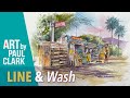 How to Paint a Jamaican Shanty Town in Line &amp; Wash