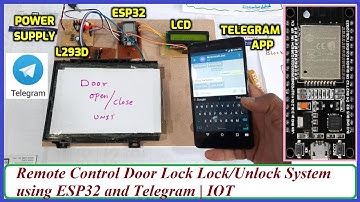 Remote Control Door Lock/Unlock System Using ESP32 and Telegram | IOT