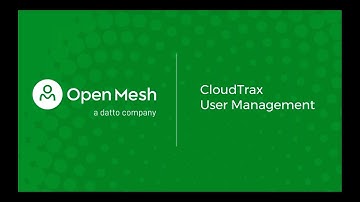 CloudTrax: User Management