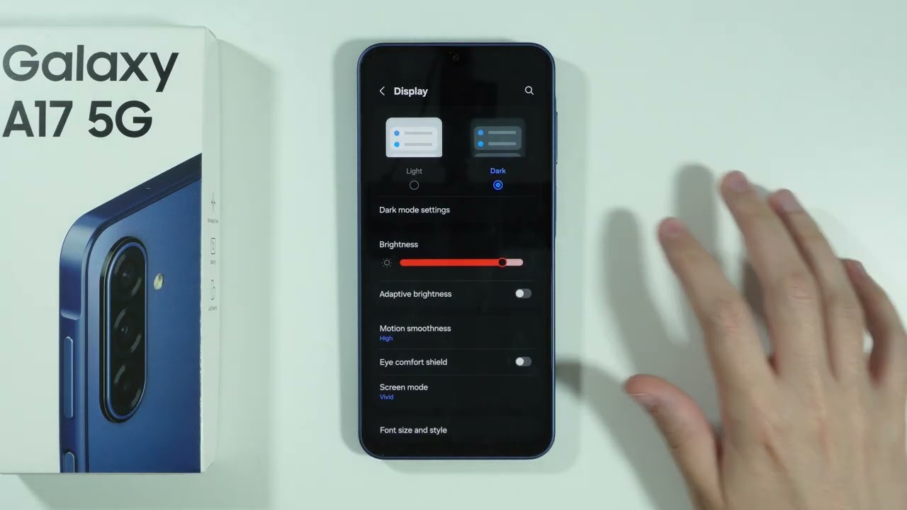 Samsung Galaxy A17: How to Turn ON/OFF Dark Mode (Dark Theme)