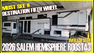 видео: ОБЯЗАТЕЛЬНО К ПРОСМОТРУ! 2026 Salem Hemisphere Roost43 Destination Fifth Wheel от Forestriver @ C... картинка: ОБЯЗАТЕЛЬНО К ПРОСМОТРУ! 2026 Salem Hemisphere Roost43 Destination Fifth Wheel от Forestriver @ C...