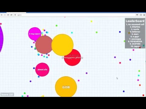 Agar.Io პირველი ვიდეო Agarioze ! #1