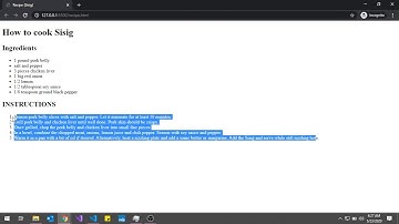 HTML short tutorial for HTML list - Ordered list and unordered list