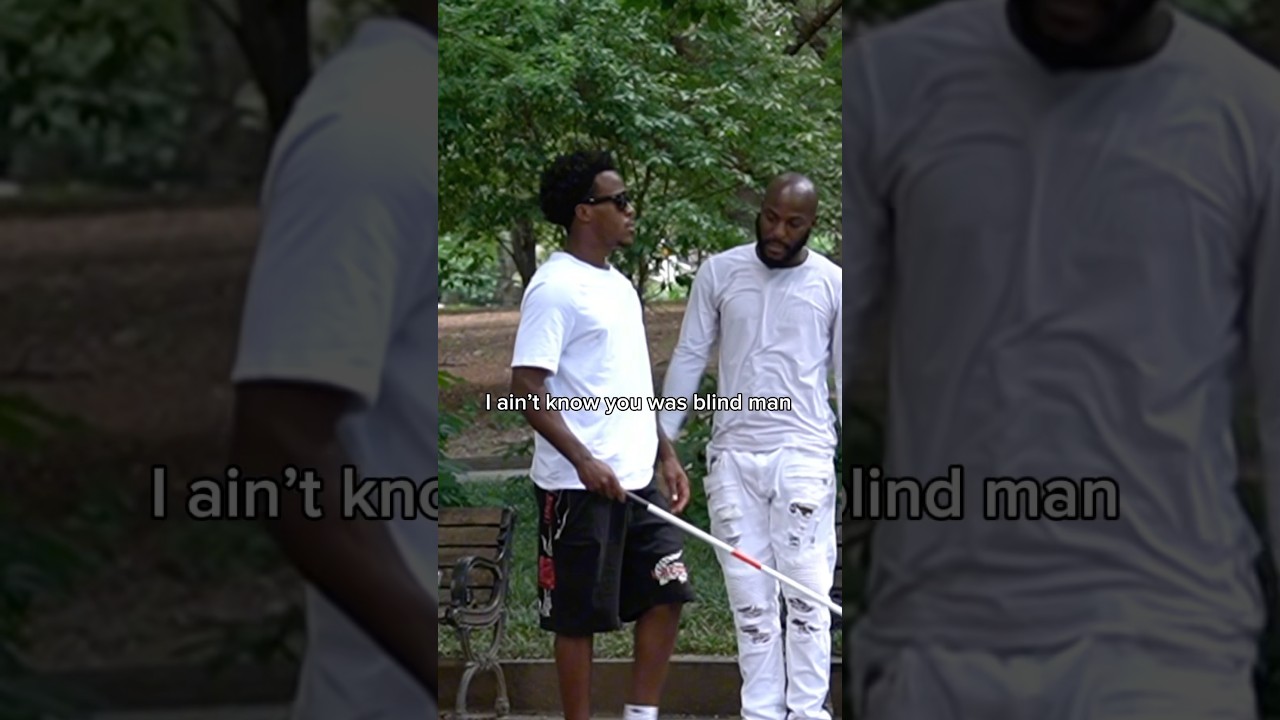 Он хотел подраться со слепым 