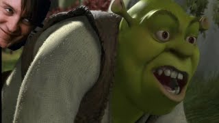 Bully Maguire helps Shrek remove an arrow