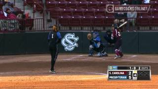 South Carolina Softball Defeats Presbyterian