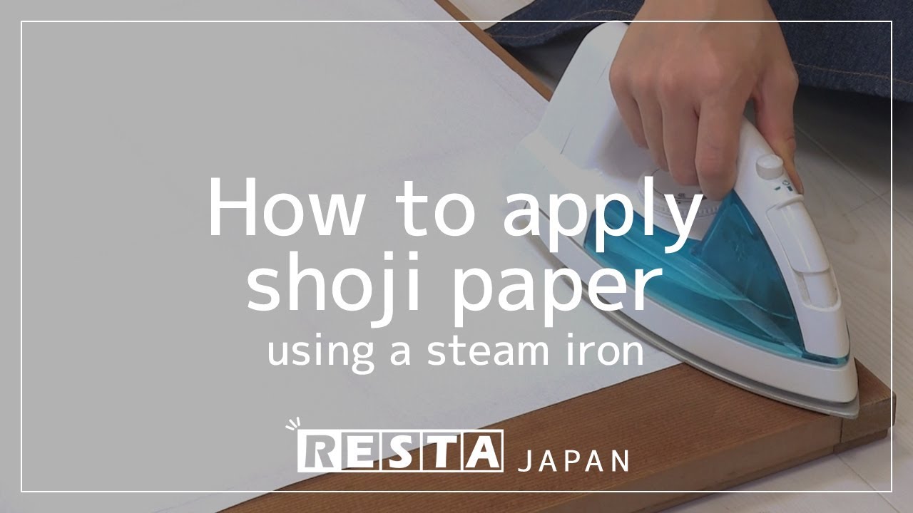 [DIY] How to apply shoji paper using a steam iron