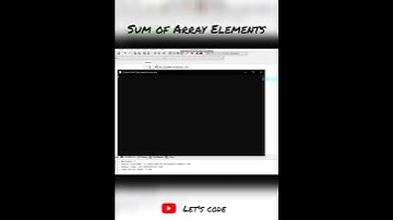Sum of Array Elements in C program (Let