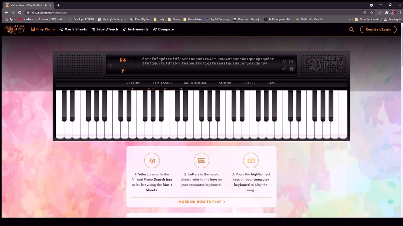 Undertale Music Sheets, Online Keyboard at Virtual Piano