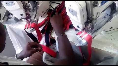 Double head Bartack machine in elastic joint