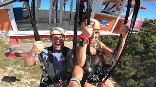 Wild canyon rope swing Cabo, Mexico