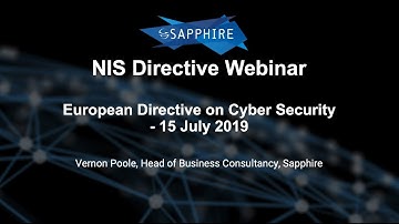 The NIS Directive - what does it mean to you?