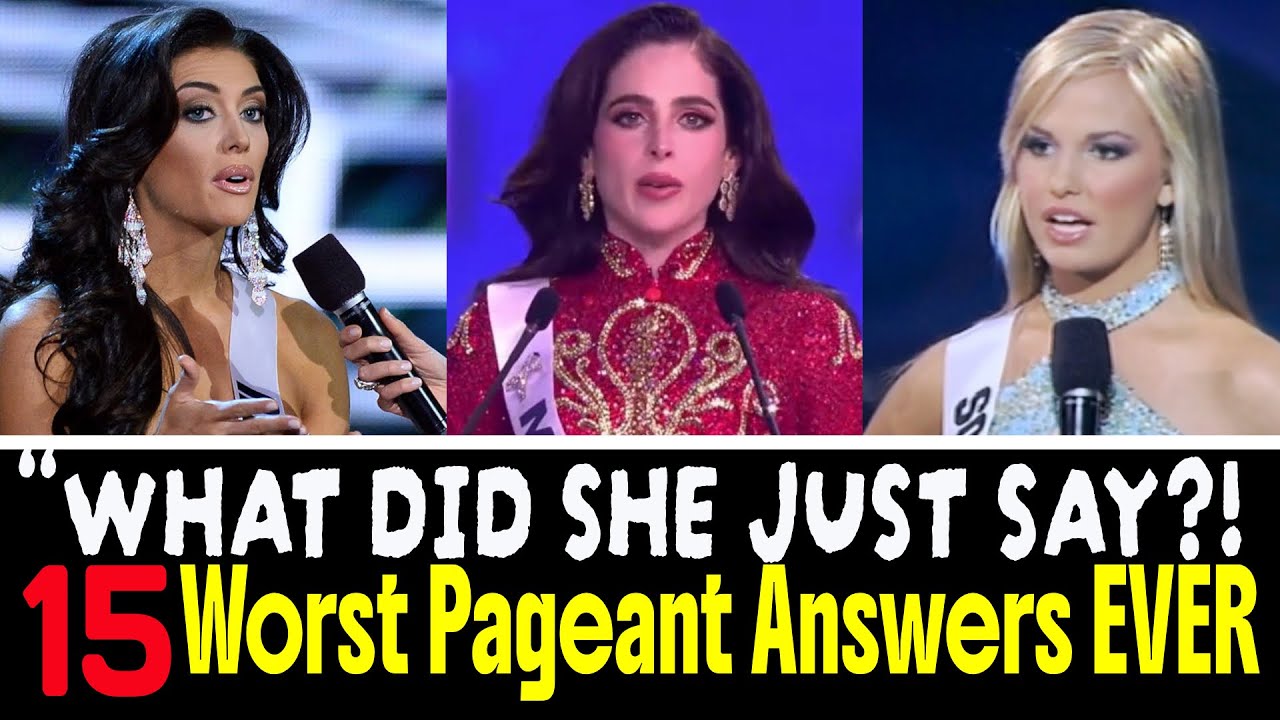 ТОП-15 ХУДШИХ ОТВЕТОВ НА ВОПРОСЫ И ОТВЕТЫ НА КОНКУРСАХ КРАСОТЫ | Неуместные моменты, потрясшие ми...