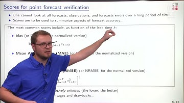 Module 8: Verification of deterministic forecasts