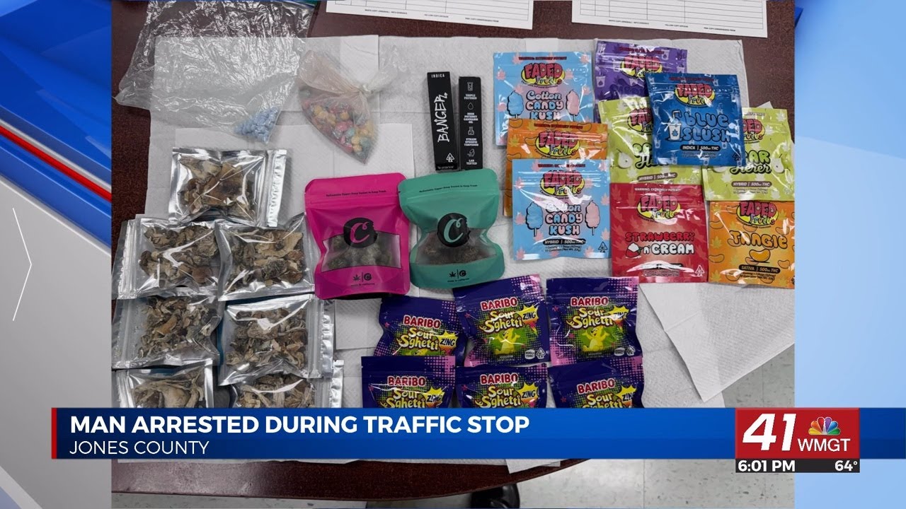 Jones County deputies: Traffic stop leads to discovery of drugs; arrest ...