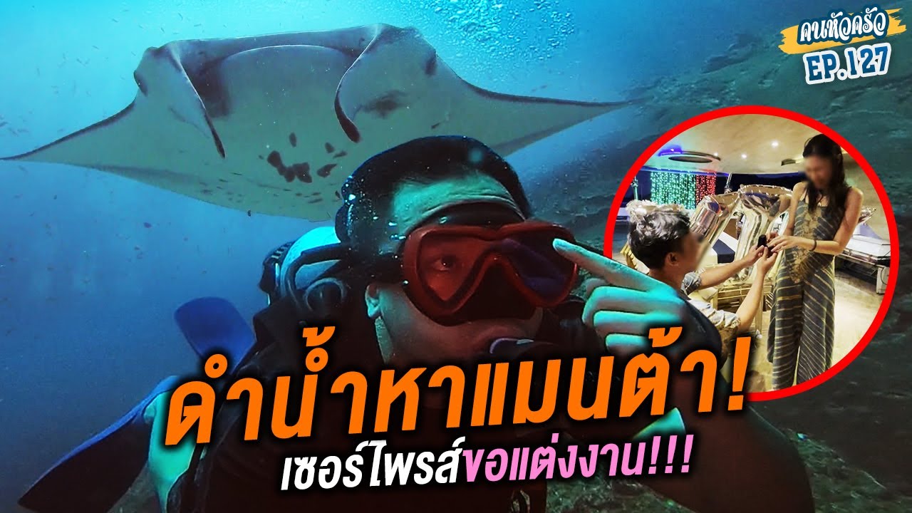 ดำน้ำ! หาแมนต้าเผือกในภูเก็ต สุดเซอร์ไพรส์คนขอแต่งงานกลางคลิป!!!