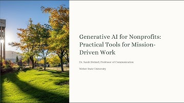 Webinar: AI for Nonprofits featured by United Way Northern Utah