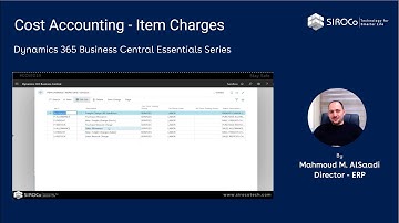 Item Charges -  Dynamics 365 Business Central Essentials Video Series