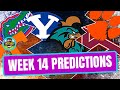 College Football Week 14 Predictions (Late Kick Cut) - YouTube