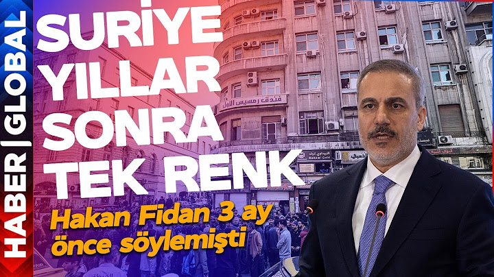 Suriye Yıllar Sonra Tek Renk! Hakan Fidan Söyledi 3 Ay Sonra Gerçekleşti