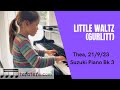 Thea plays little waltz gurlitt  suzuki piano book 3