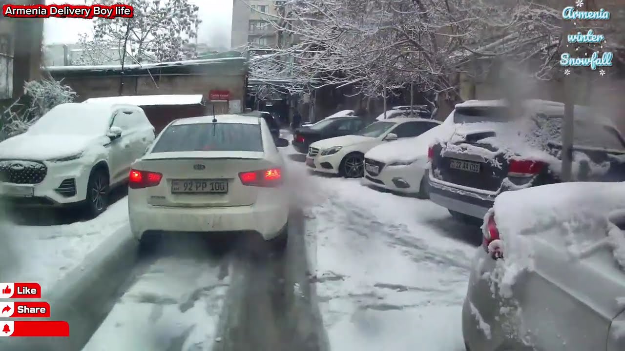 Armenia Yandex Delivery Winter Part Two#shortvideo #viralshort #viral #yandexdelivery 