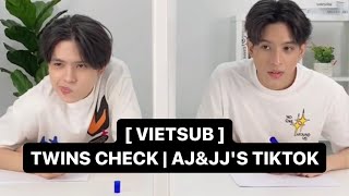 [VIETSUB] TWIN CHECK - HIỂU Ý ĐỒNG ĐỘI | AJ&JJ'S TIKTOK