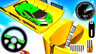 Oil Tanker Trucks Mega Ramp Racing - Vertical Impossible Stunts Tracks 3D - Android GamePlay HIEPN screenshot 4