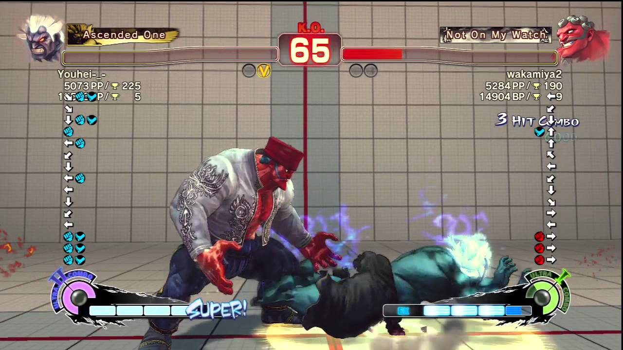 SSF4 AE Ver. 2012: Youhei-_- [Oni] vs. wakamiya2 [Hakan] - PSN Ranked Match