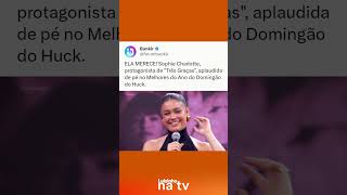 ELA MERECE! Sophie Charlotte é ovacionada no Domingão após sucesso em “Três Graças”.