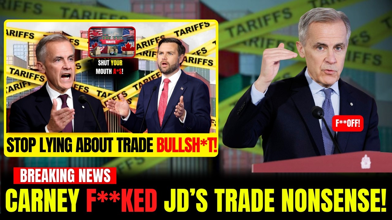 Mark Carney DESTROYS JD Vance’s Anti-CanadaTrade Narrative From Milan Stage Live on TV!