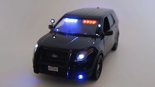 1:18 Police FORD EXPLORER with CUSTOM LIGHTS!