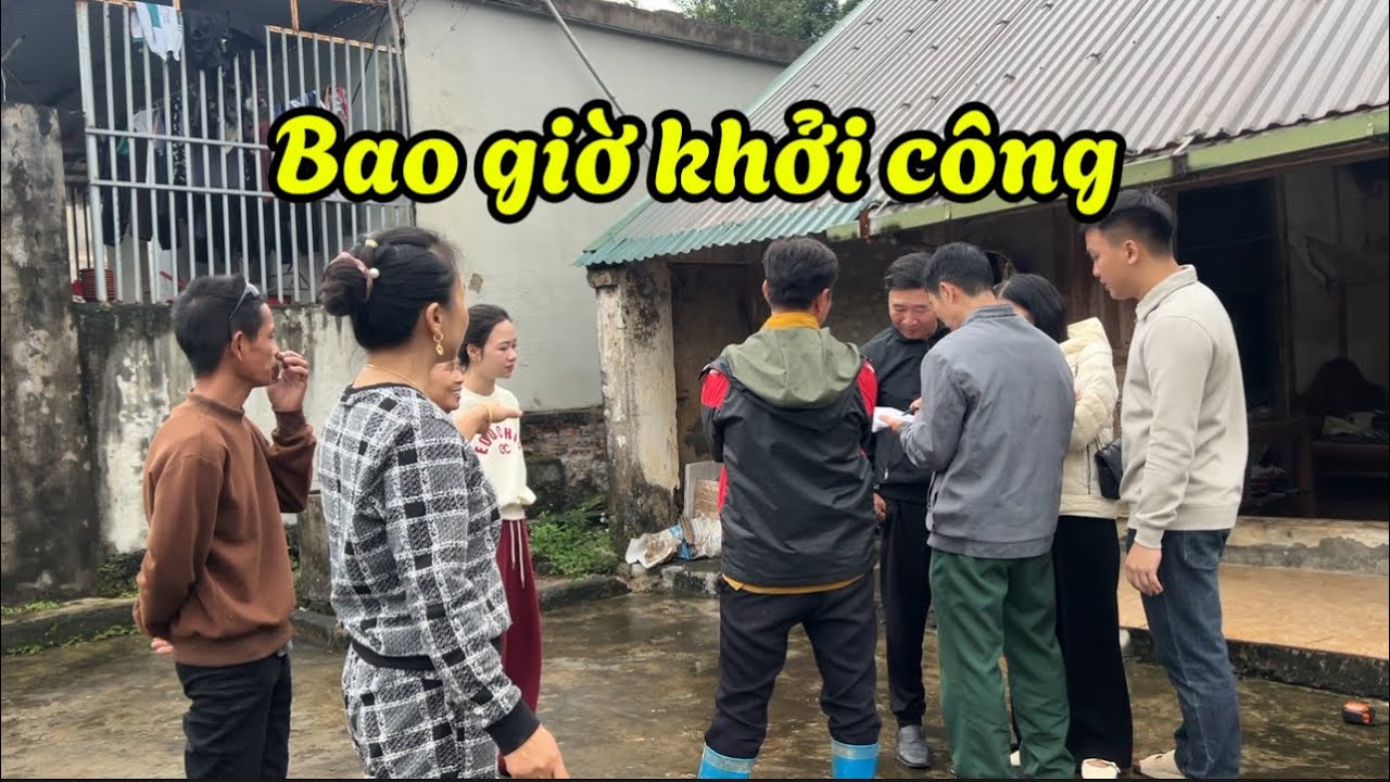 Các Bác Thợ Tập Trung Nhà Bà Để Chuẩn Bị Cho Công Trình ..! 