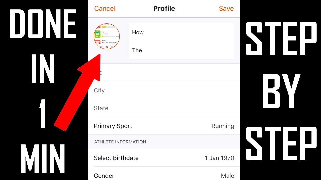 How to Change Your Profile Picture Avatar on Strava