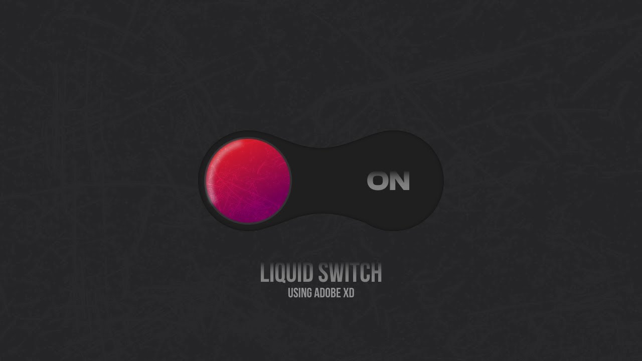 Jelly button interaction - Toggle switch in XD - YouTube